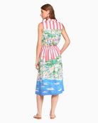 Vilagallo printed skirt back view