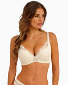 Wacoal Abellia Gardenia plunge bra front view – Áines Boutique