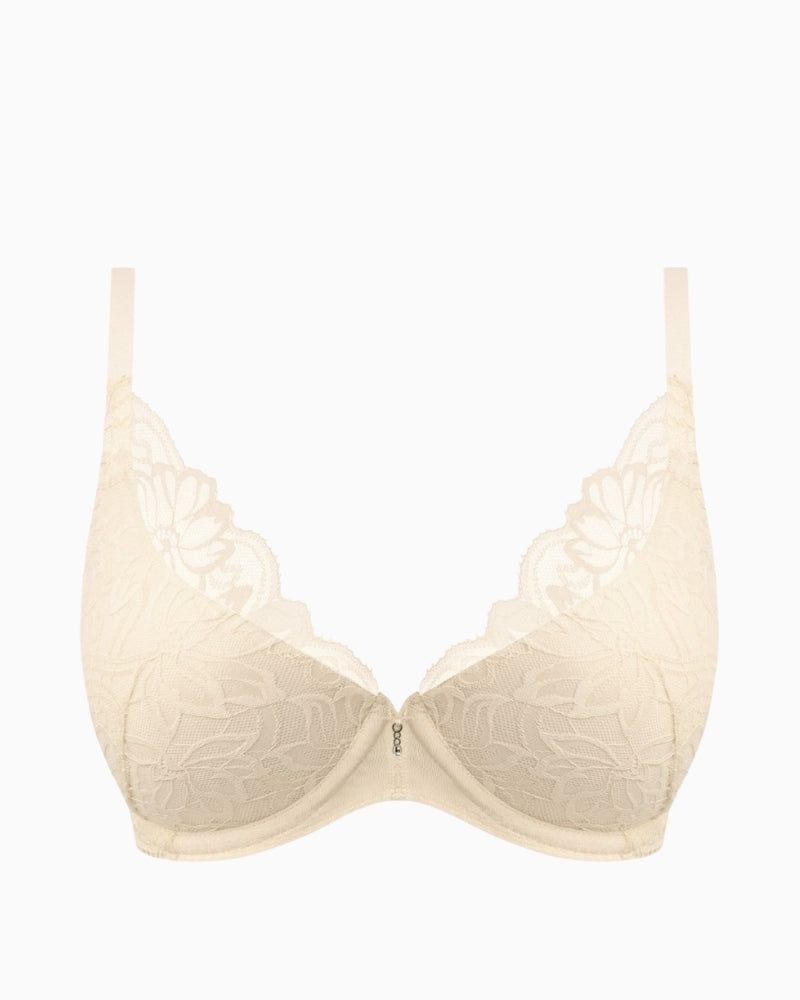 Wacoal Abellia Gardenia plunge bra front view – Áines Boutique