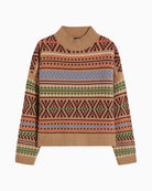 Festoso cowl neck jumper styled with slim trousers for a relaxed winter outfit
