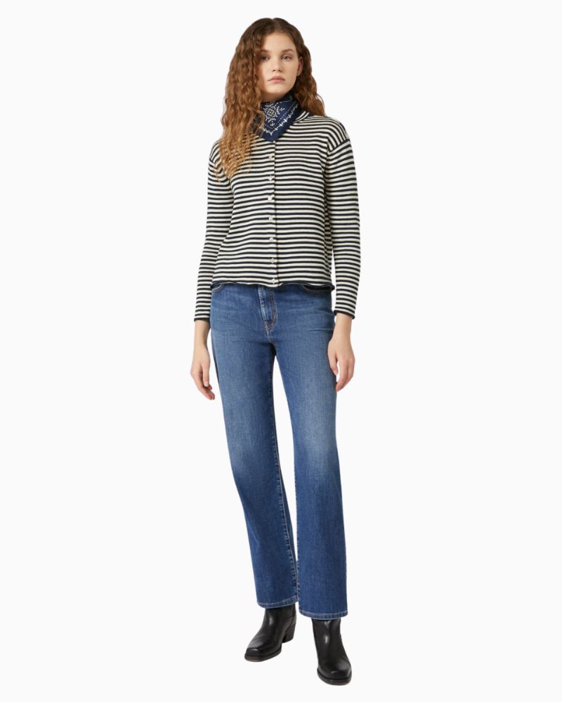 Weekend Max Mara straight-leg jeans in organic stretch denim with relaxed fit