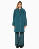 Weekend Max Mara Rada coat styled over a neutral knit and trousers for a chic winter look