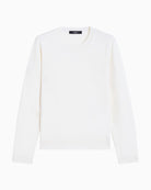 Front view of Sicilia jumper by Max Mara in plain knit with ribbed trim