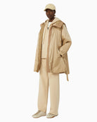 Weekend Max Mara Veranda reversible parka beige front view on woman – Áines Boutique