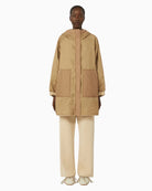 Weekend Max Mara Veranda reversible parka beige front view on woman – Áines Boutique