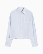 Weekend Max Mara Deden shirt light blue product view on white background – Áines Boutique