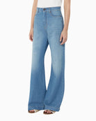 Weekend Max Mara flared jeans front view – Áines Boutique