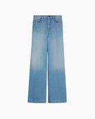 Weekend Max Mara flared jeans front view white background – Áines Boutique