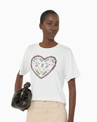 Weekend Max Mara Tenue t-shirt white front view woman wearing – Áines Boutique