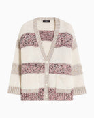 Weekend Max Mara Tritone cardigan sand product view on white background – Áines Boutique