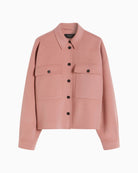 Weekend Max Mara Zerbino jacket antique rose product view on white background – Áines Boutique