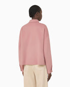 Weekend Max Mara Zerbino jacket antique rose back view woman wearing – Áines Boutique