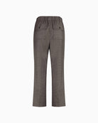 Back view showing straight-leg tailored fit