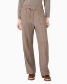 Weekend Max Mara Jersey Drap Trousers in Brown front view