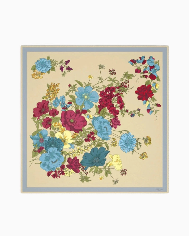Weekend Max Mara Silk Twill Scarf in Multi front view