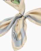 Weekend Max Mara Silk Twill Scarf in Multi metal scarf holder detail