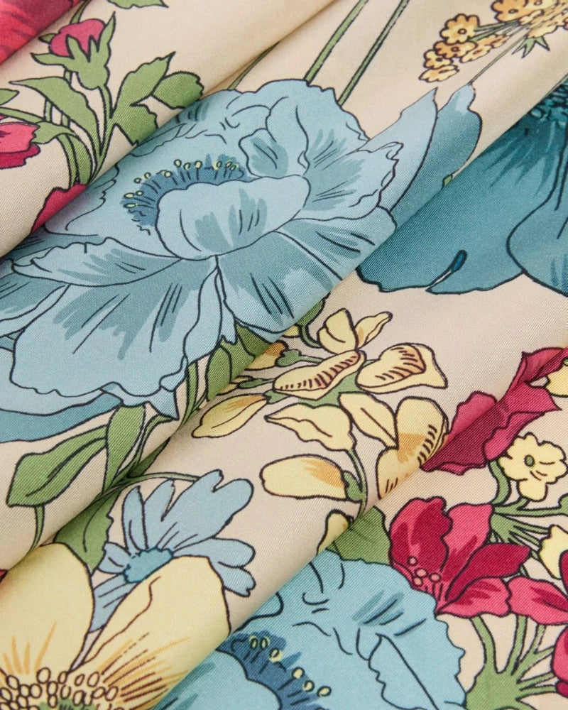 Weekend Max Mara Silk Twill Scarf in Multi print detail