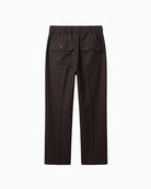 Weekend Max Mara Stretch Wool Flannel Trousers in Brown back view