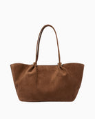 Weekend Max Mara Suede Tote Bag in brown back view