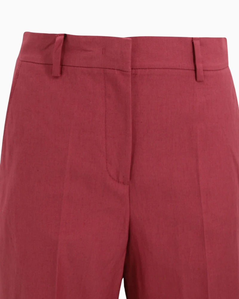 Weekend Max Mara Wkdzircone trousers fabric detail cotton linen blend