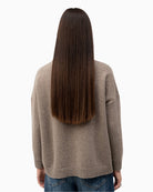 Weekend Max Mara Wool Turtleneck Jumper in Light Brown back view
