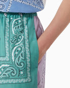 Weekend Max Mara multicolour patchwork trousers side pocket detail