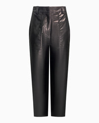 Calvin Klein- Faux Leather High Rise Straight Jeans