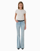 My Essential Wardrobe MWKazia Bootcut Jeans light denim full length view