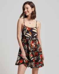 Superdry - Vintage Mini Beach Cami Dress in Leaf Print