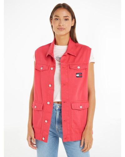Tommy Jeans - Oversized Vest in Pink