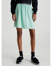Calvin Klein - Logo Elastic Mini Skirt in Mint