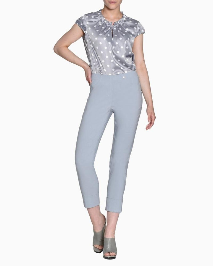 Robell - Bella Slim Fit Trousers 7/8 Grey