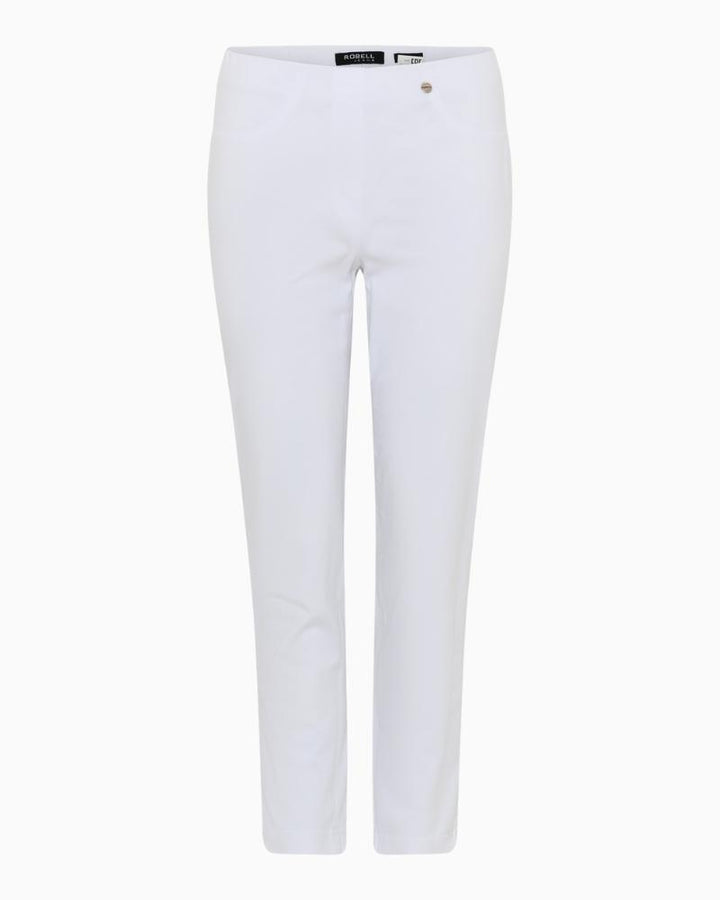 Robell - Cotton Bella Trouser White