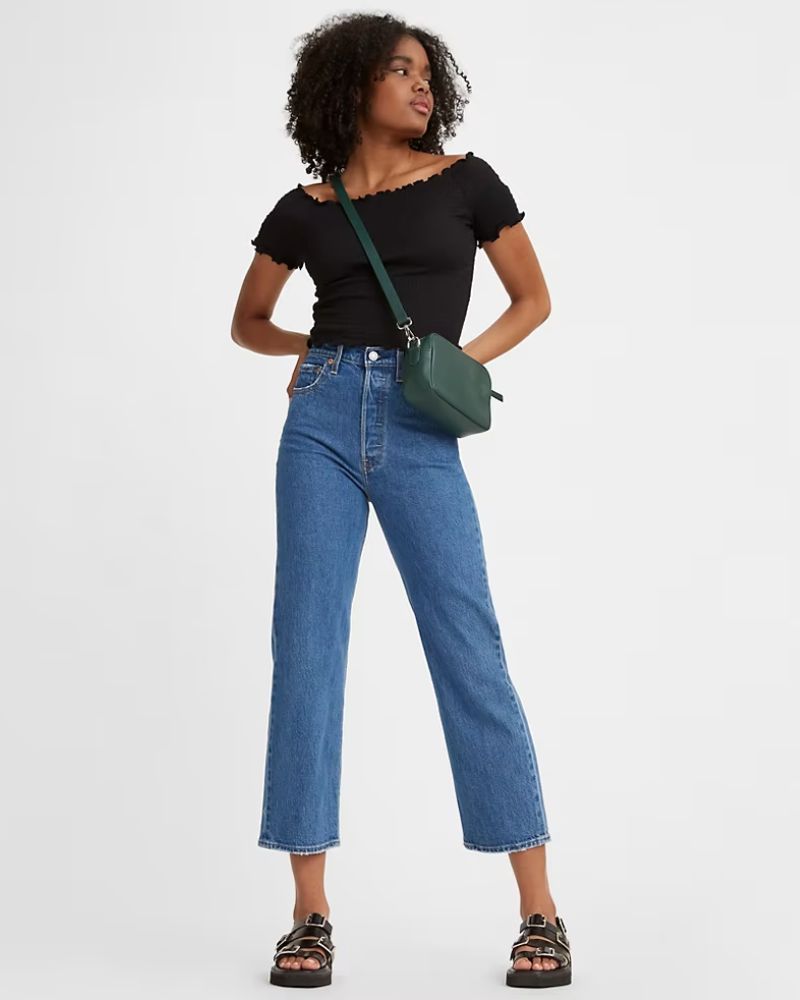 Levi's - Ribcage Straight Ankle Jeans in Denim