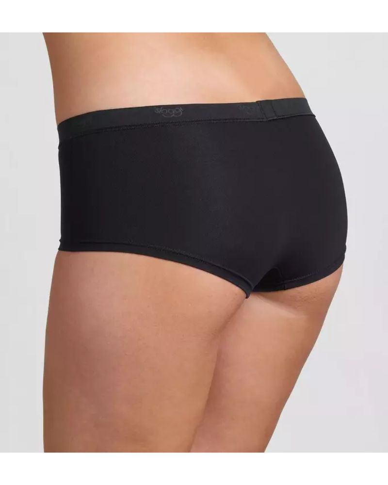 Triumph - Sensual Fresh Hip Brief in Black - Rear View