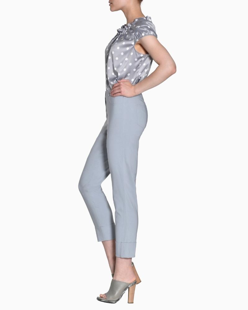Robell - Bella Slim Fit Trousers 7/8 Grey