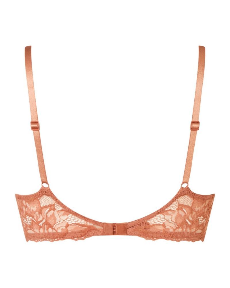 Calvin Klein - Light Lined Plunge Bra in Copper - Rear View