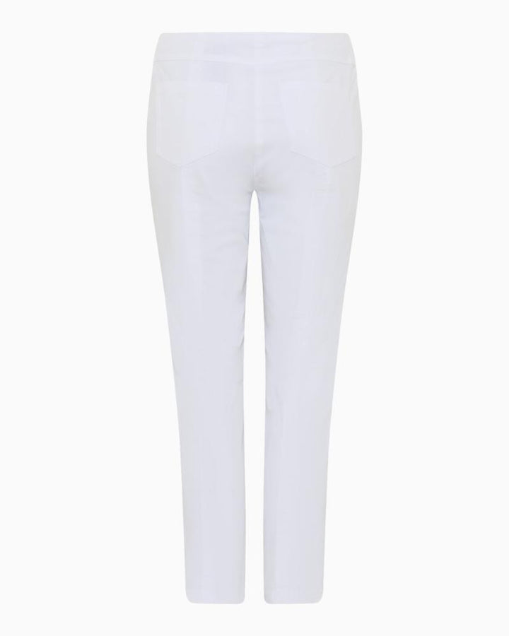 Robell - Cotton Bella Trouser White