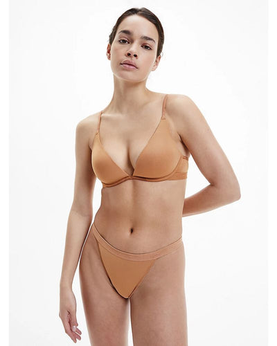 Calvin Klein - Lightly Lined Plunge in Nude - Front View