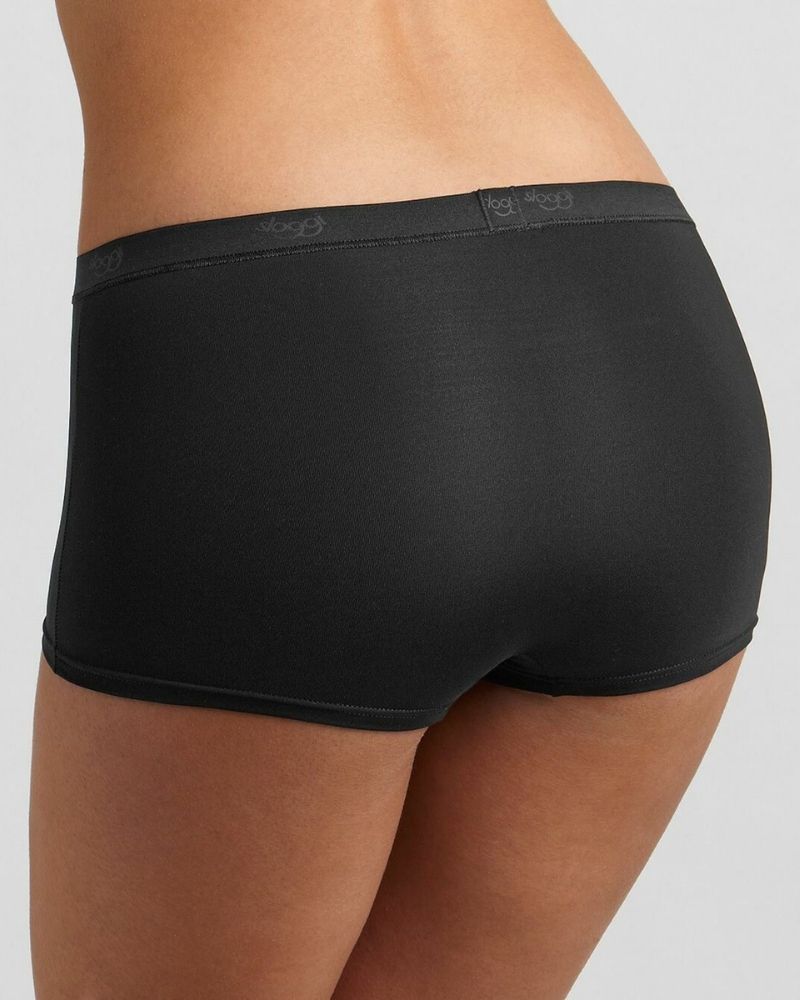 Sloggi - Sensual Fresh Short in Black - Rear View