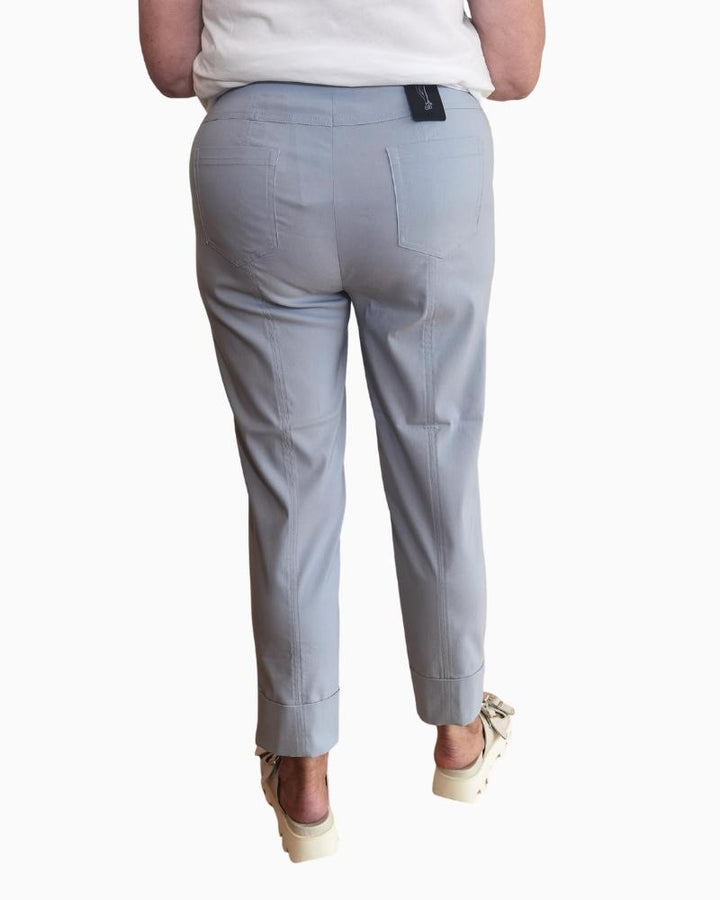 Robell - Bella Slim Fit Trousers 7/8 Grey