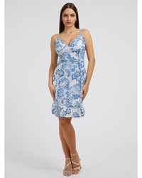 Guess Jeans - Straps Amal Mini Dress in Blue - Front View