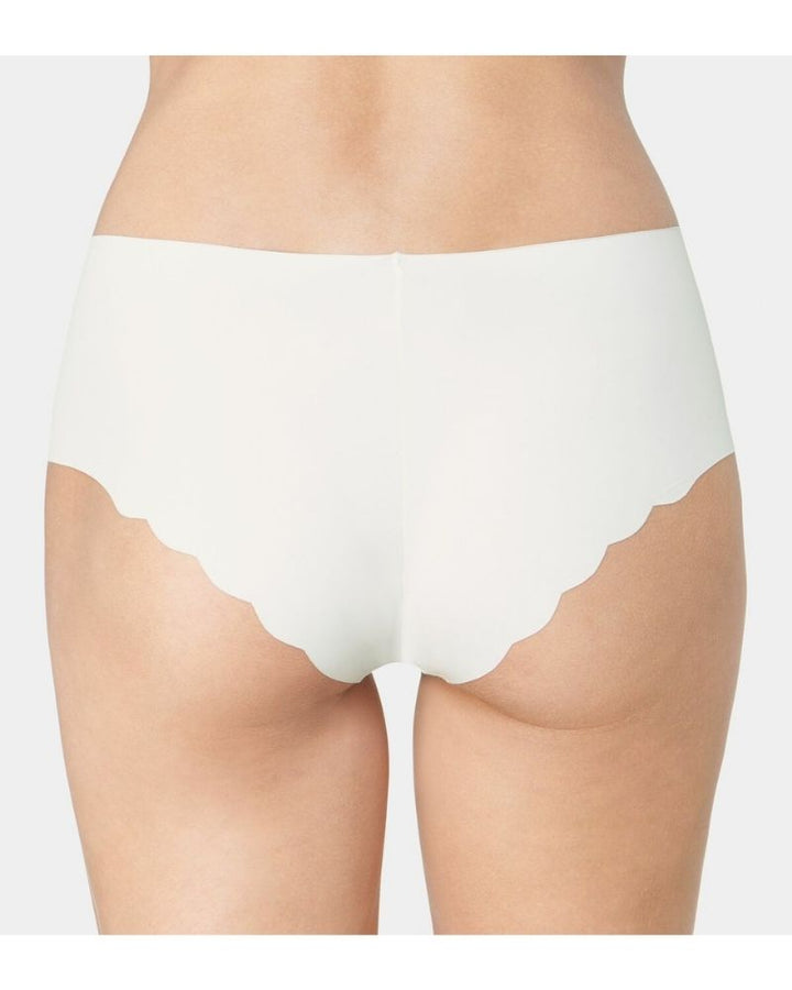 Sloggi - Zero Microfibre Short in Off White - Rear View