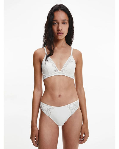 Calvin Klein - Lightly Lined Plunge in Ivory- Front View