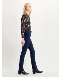 Levi's - High Rise Straight Jeans in Denim - Side View