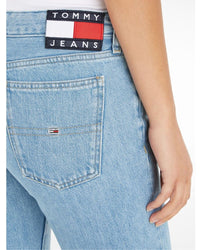 Tommy Jeans - Sophie LR Flare Jeans in Light Denim - Close View