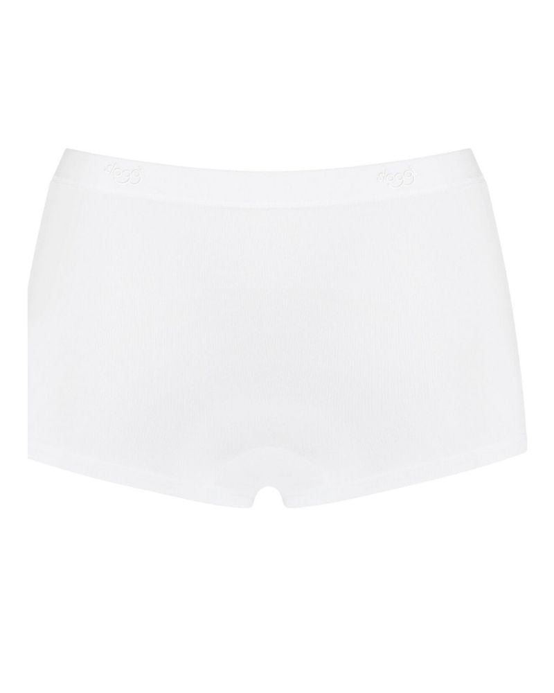 Sloggi - Sensual Fresh Short in White - Full View