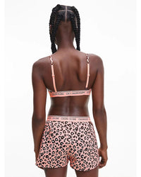Calvin Klein - Unlined Triangle Bra in Leopard - Rear View