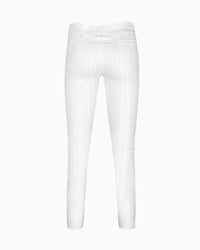 Robell - Bella Seersucker Trousers WHITE