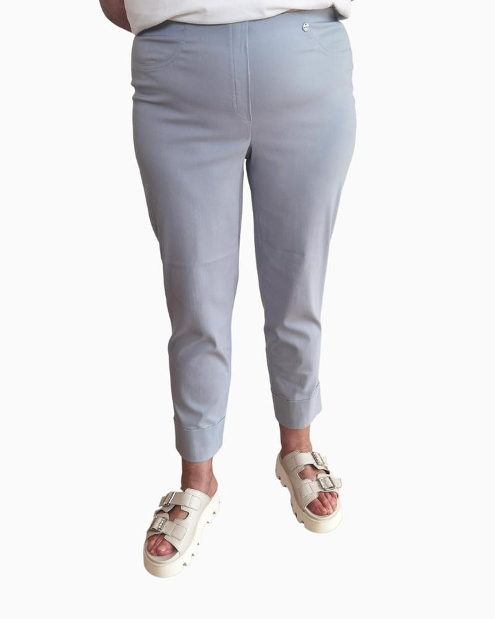 Robell - Bella Slim Fit Trousers 7/8 Grey
